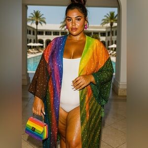 Colorful Women's Swim Cover-Up